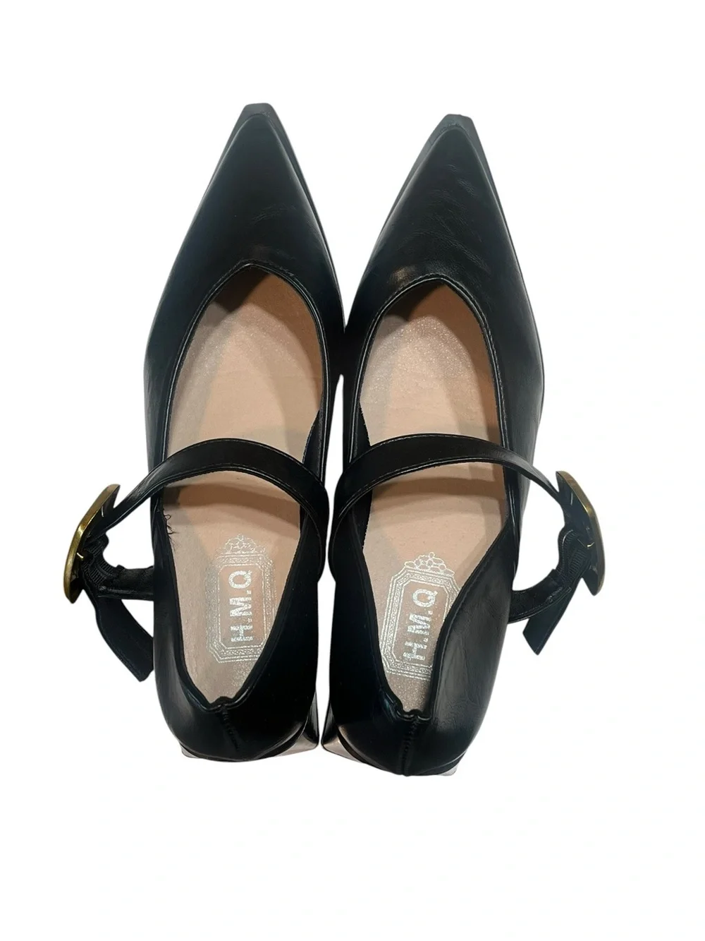 New without box Black Faux Leather Pointy Mary Jane’s with Buckle -9.5 - 2” heel - Picture 5 of 8